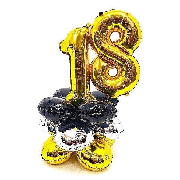 Air-Filled Balloon Centerpiece Add-An-Age Birthday
