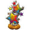 Colorful Star Cluster Airloonz Foil Balloon