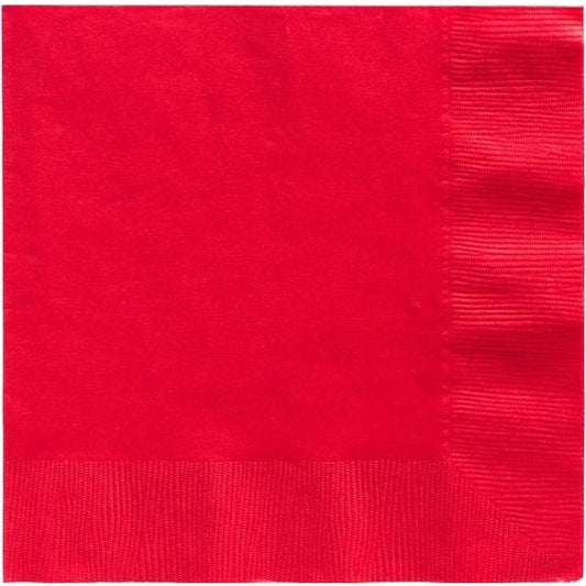 Apple Red Big Party Pack Beverage Napkins