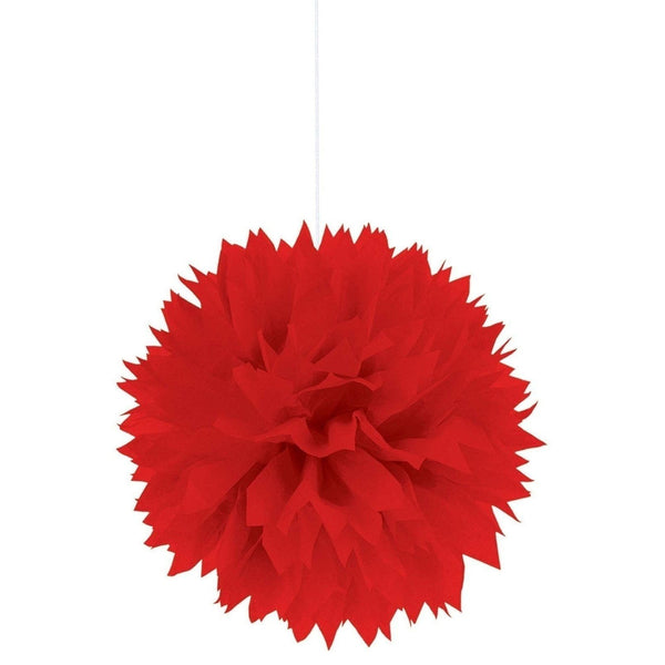 Apple Red Fluffy Paper Decorations