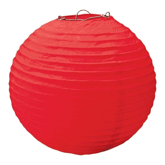Apple Red Round Paper Lanterns