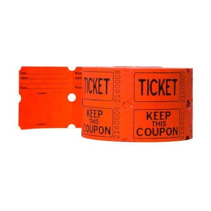 Double Roll AuCountion Tickets 500 Per Roll