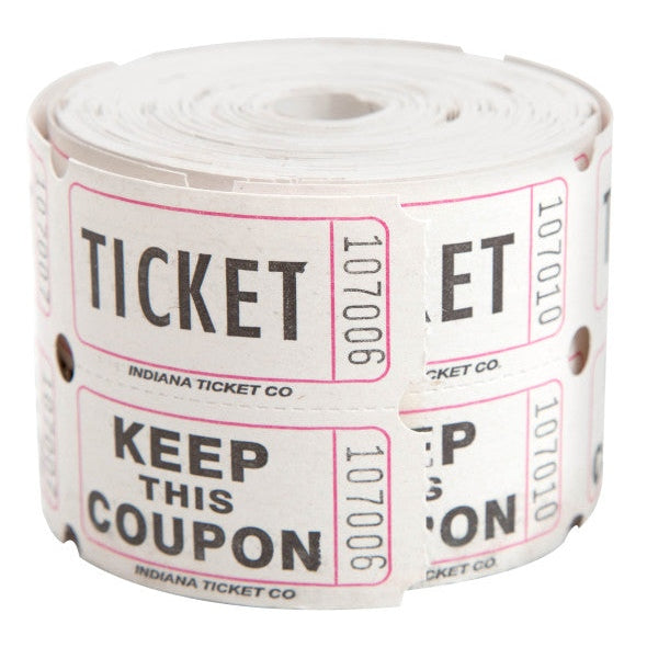Double Roll AuCountion Tickets 500 Per Roll