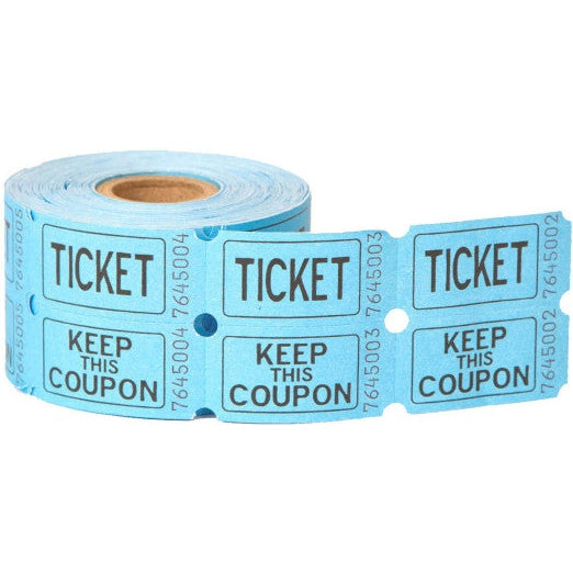 Double Roll AuCountion Tickets 500 Per Roll