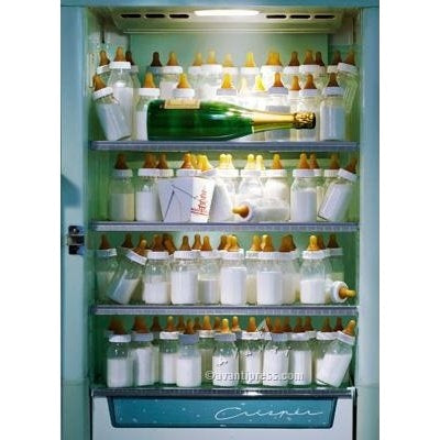 Avanti Baby Bottle Fridge New Baby Greeting Card