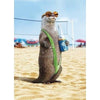 Avanti Otter Wearing Mankini Birthday Greeting Card