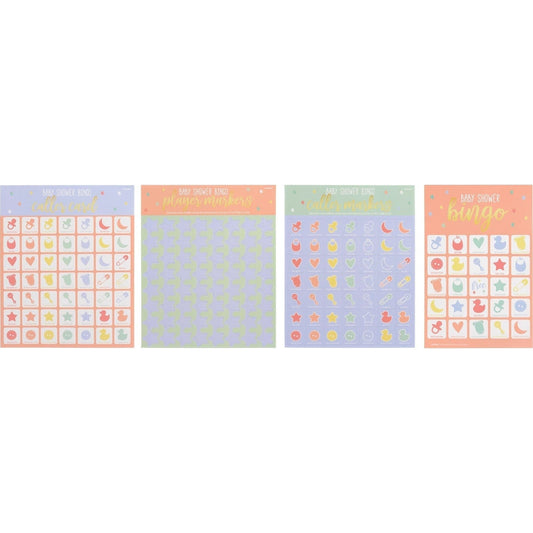 Baby Shower 2-In-1 Bingo Game