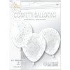 Balloon - Confetti 3 Count Silver