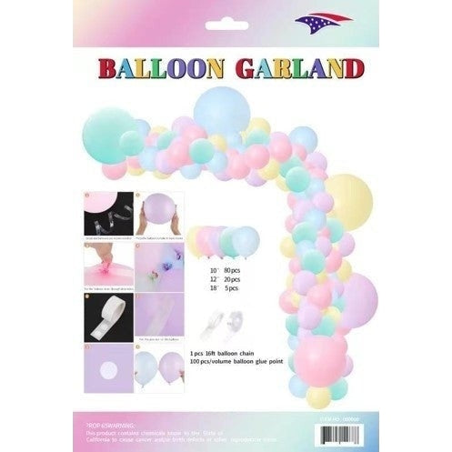 Balloon Garland - Macaron Shades