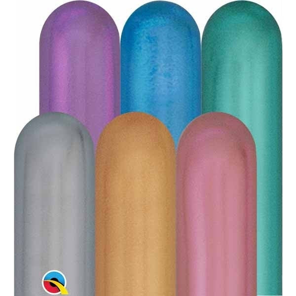 Balloon - Twistie Chrome Asst, 100/Pkg