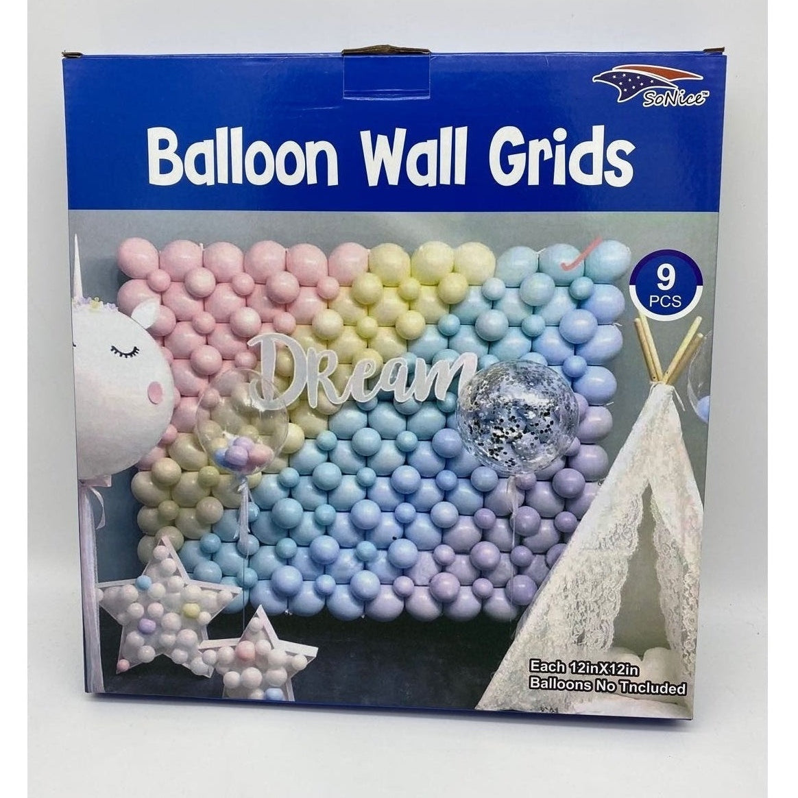 Balloon Wall Grid - 9 Count