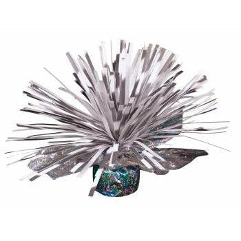 Balloon Weight - Pom Silver/White