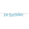 Banner - 7" Diamond 1St Birthday Blue