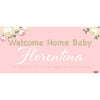 Banner - Custom Deluxe Baby Shower Pink & Gold Sparkle