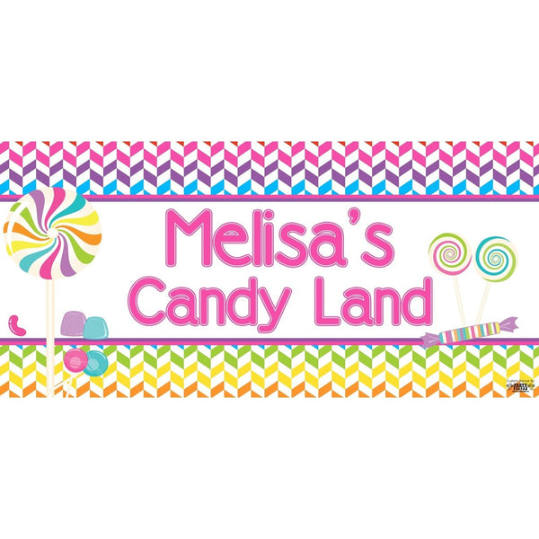 Banner - Custom Deluxe Birthday Candy Land