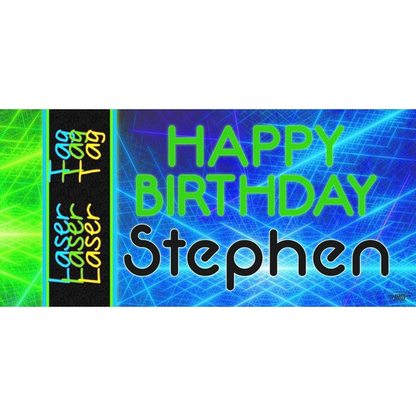 Banner - Custom Deluxe Birthday Laser Tag
