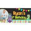 Banner - Custom Deluxe Birthday Monsters With PiCounture