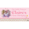 Banner - Custom Deluxe Birthday Pink Princess With PiCounture