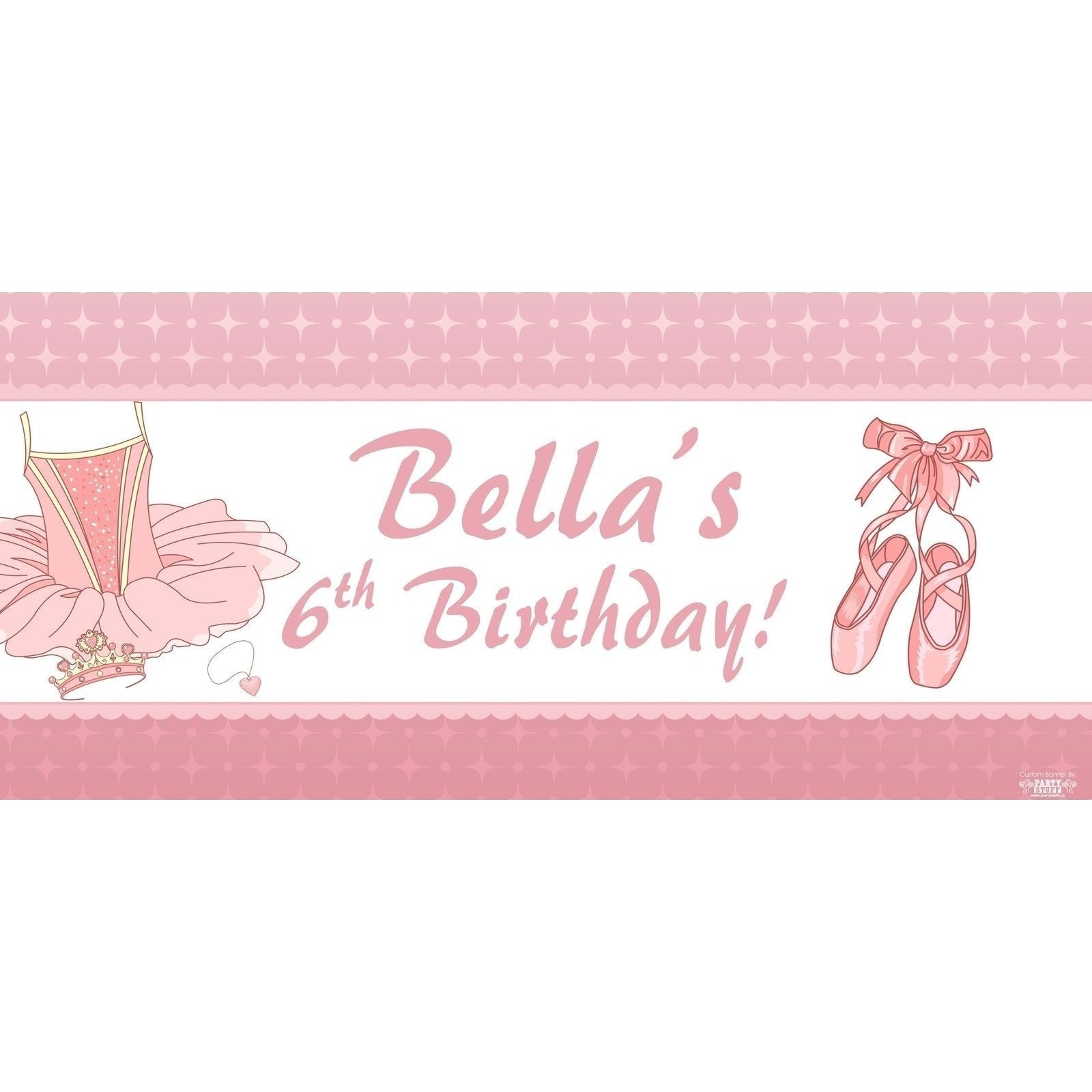 Banner - Custom Deluxe Birthday Tutu & Ballet Shoes