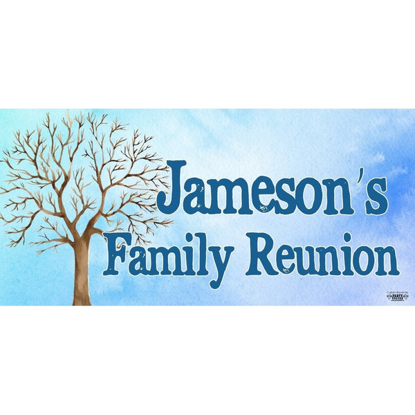 Banner - Custom Deluxe Family Reunion Tree
