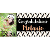 Banner - Custom Deluxe Grad Black & White Hatch With PiCounture