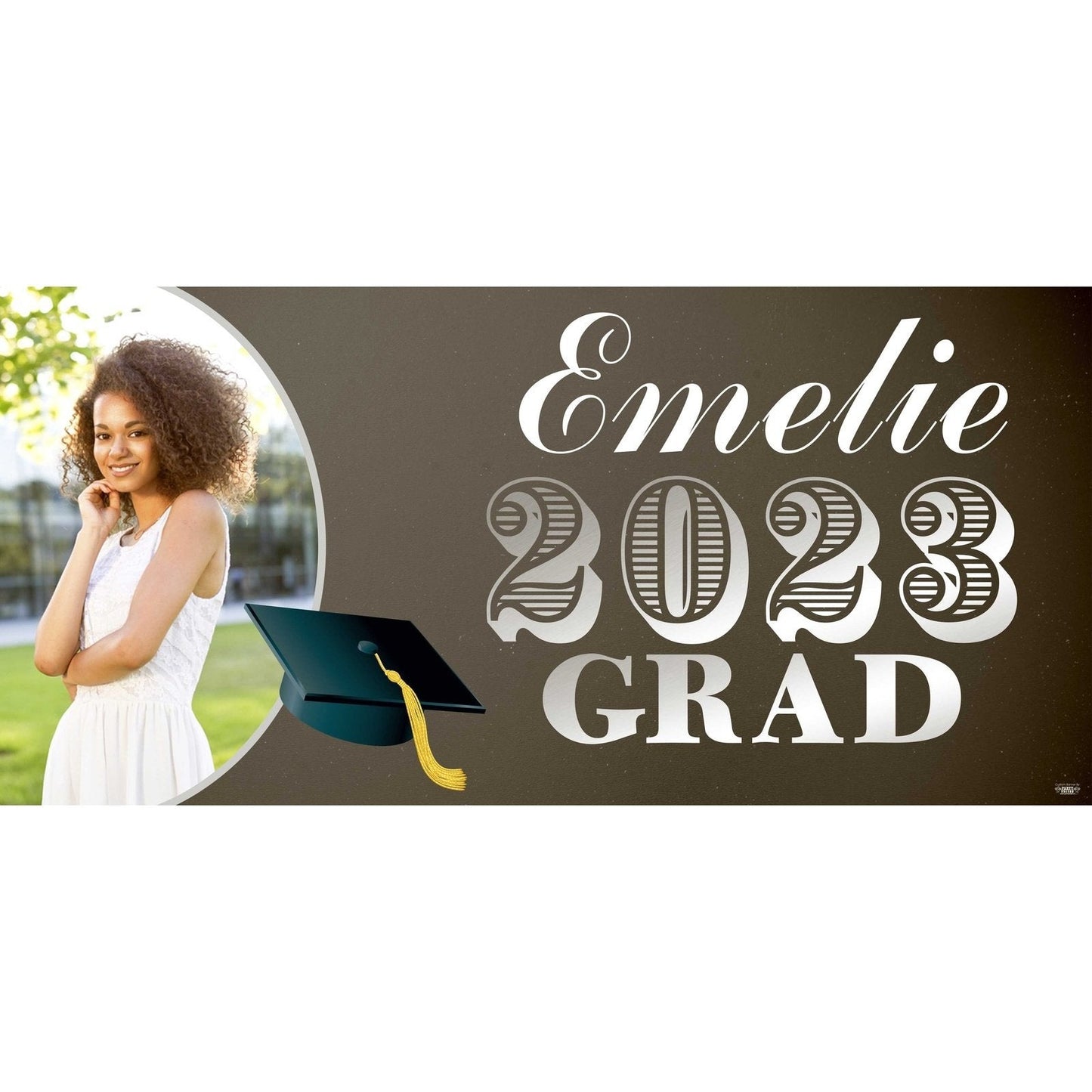 Banner - Custom Deluxe Grad Chalkboard With PiCounture