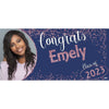 Banner - Custom Deluxe Grad Purple Back Lavender Glitz With PiCounture