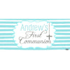 Banner - Custom Deluxe Religious Blue Stripes