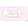 Banner - Custom Deluxe Religious Pink & Gold