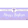 Banner - Custom Deluxe Religious Purple Flowers
