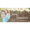 Banner - Custom Deluxe Religious White Flowers & Wood With PiCounture