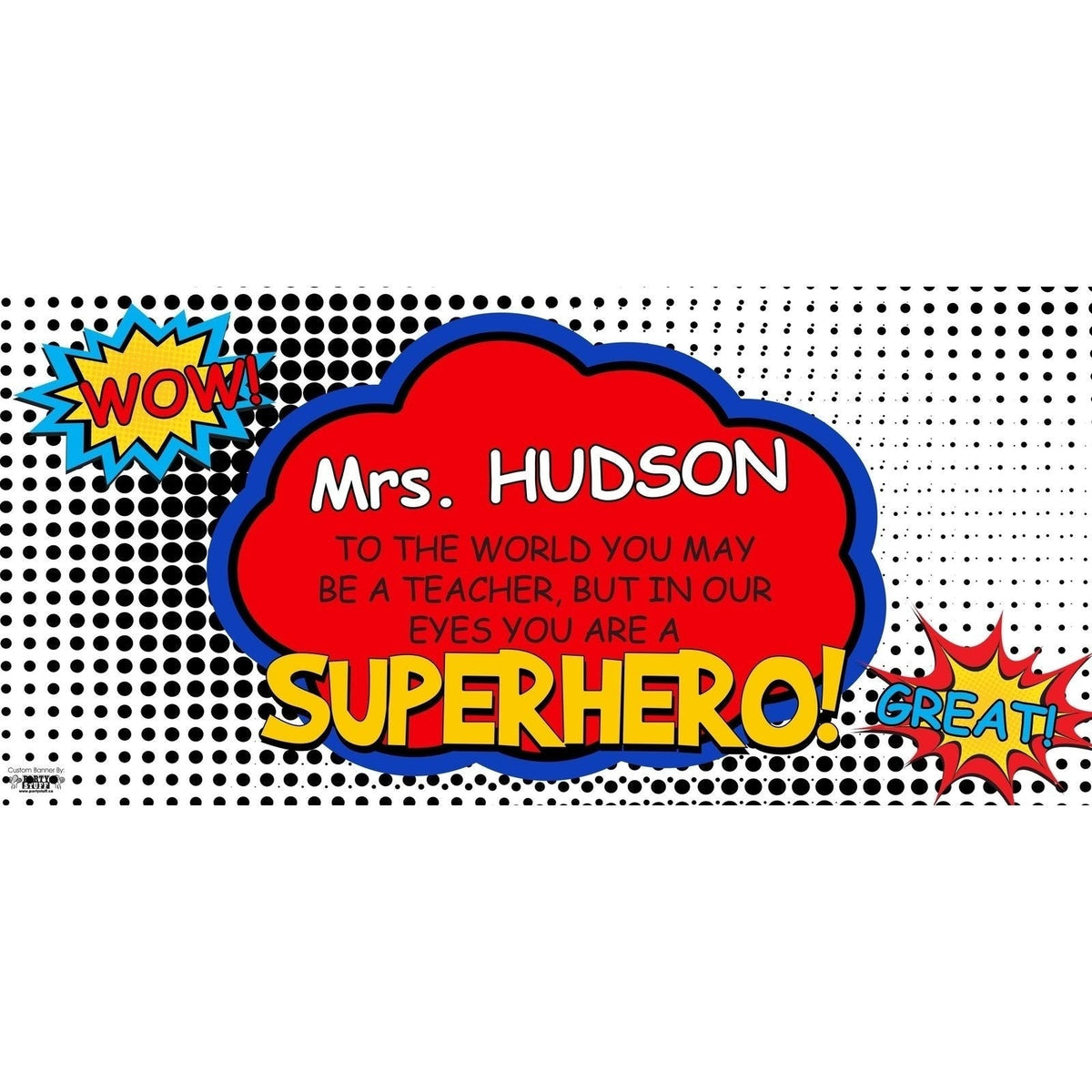 Banner - Custom Deluxe Teacher Appreciation