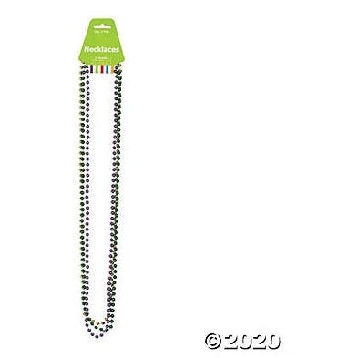 Beads - 33" Metallic P/G/G, 3/Pkg