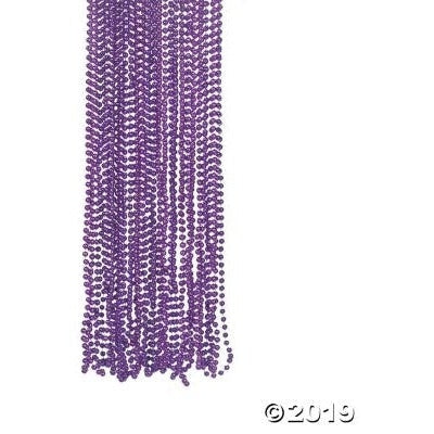 Beads - 33" Purple, 4/Pkg
