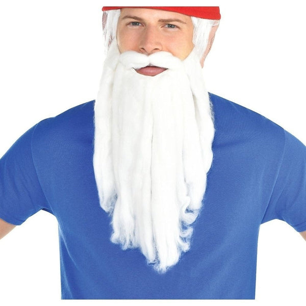 White Plush Beard/Moustache