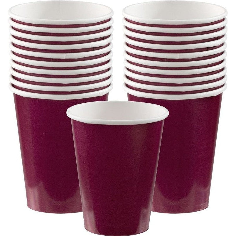 Berry Paper Cups, 9Oz. 20 Count