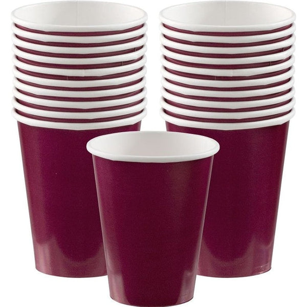 Berry Paper Cups, 9Oz. 20 Count