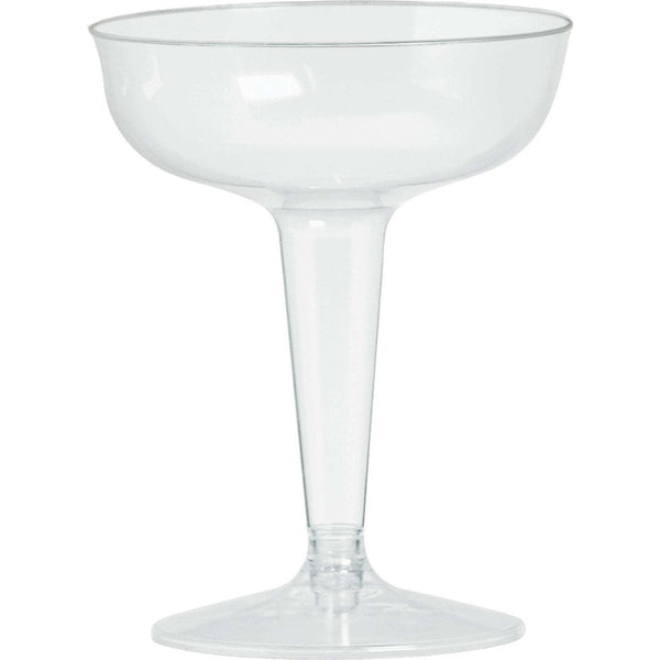 Big Party Pack Clear Plastic Champagne Glasses, 4Oz.