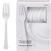 Big Party Pack Frosty White Plastic Forks