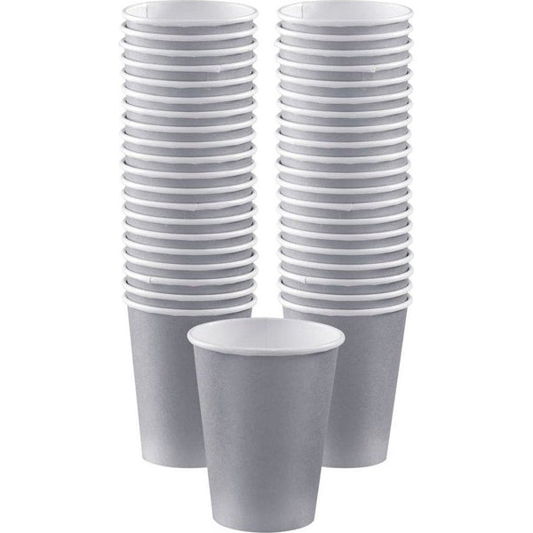 Big Party Pack Paper Coffee Cups - Silver
