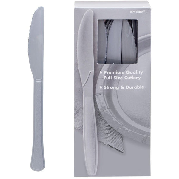 Big Party Pack Silver Plastic Knives