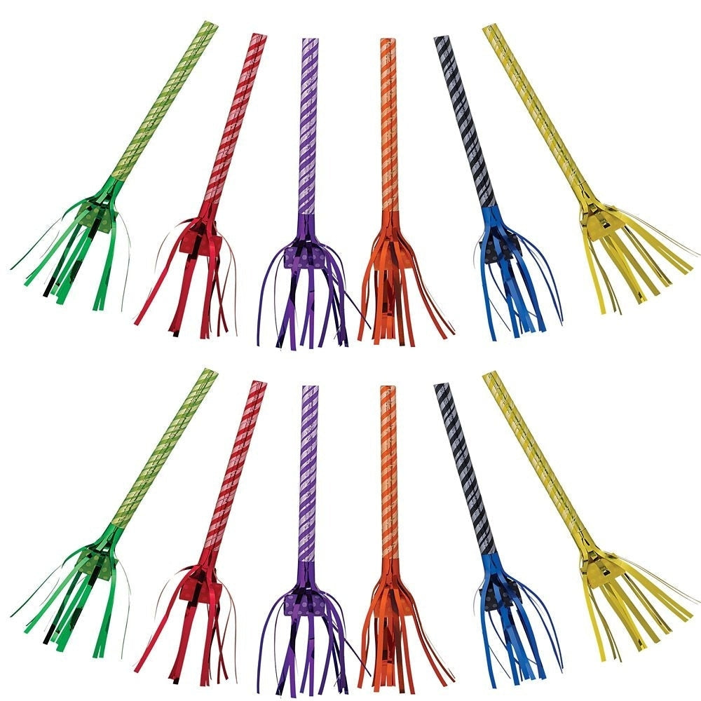 Birthday Accessories Rainbow Fringed Blowouts