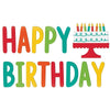 Birthday Accessories Rainbow Small Gel Cling