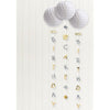 Birthday Accessories Silver & Gold Honeycombs With Tails