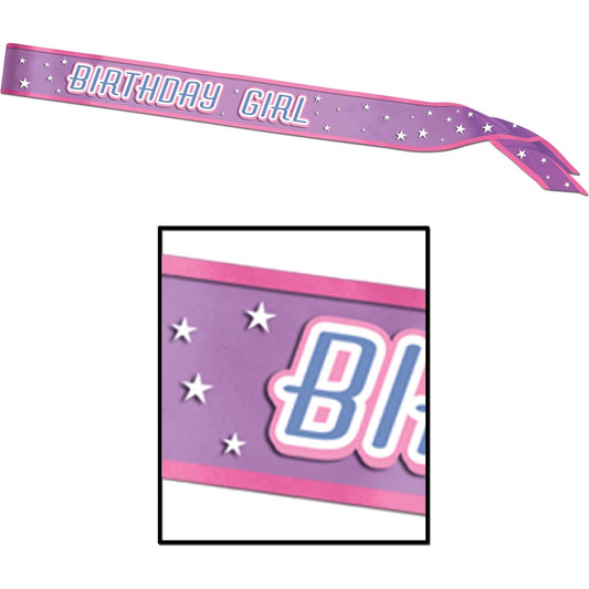 Birthday Girl Satin Sash