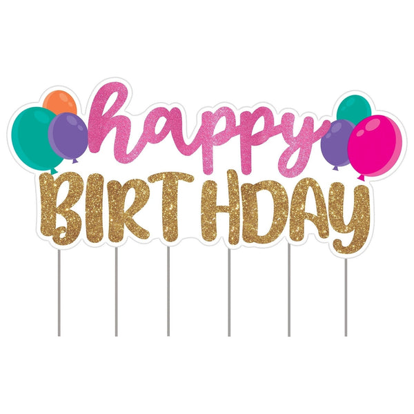 Birthday Glitter Yard Sign Kit