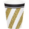 Black And Gold 9 Oz Cups