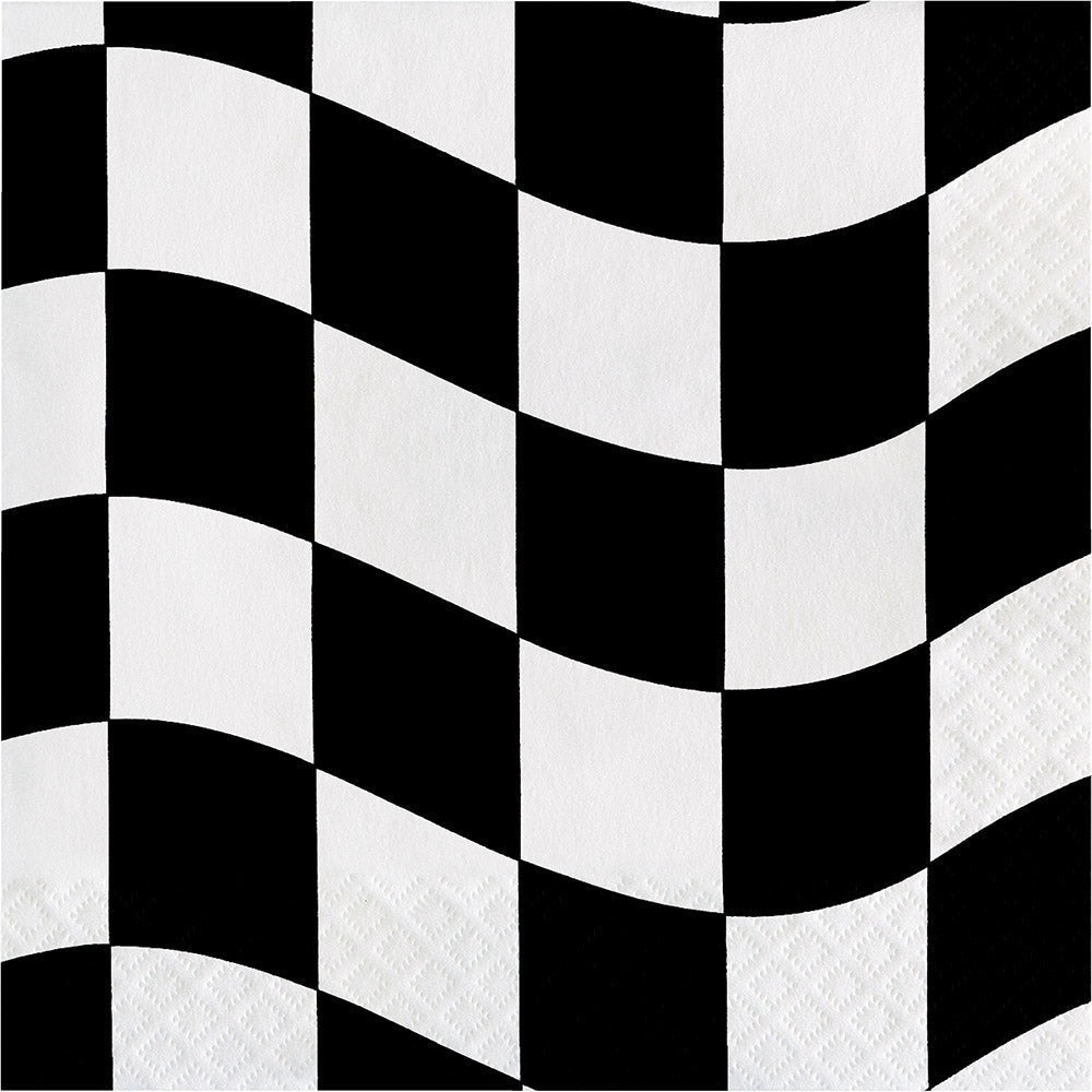 Black And White Check Napkins