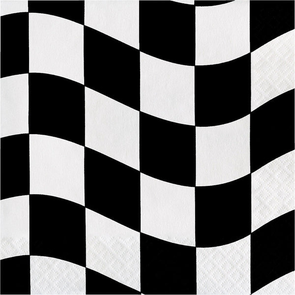Black And White Check Napkins