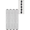 Black Metallic Bead Necklaces 8 Count